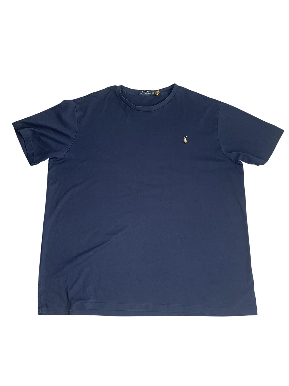 Polo Ralph Lauren Shirt Mens 2XLT Blue Cotton Pony Logo Crewneck Big Tall Tee